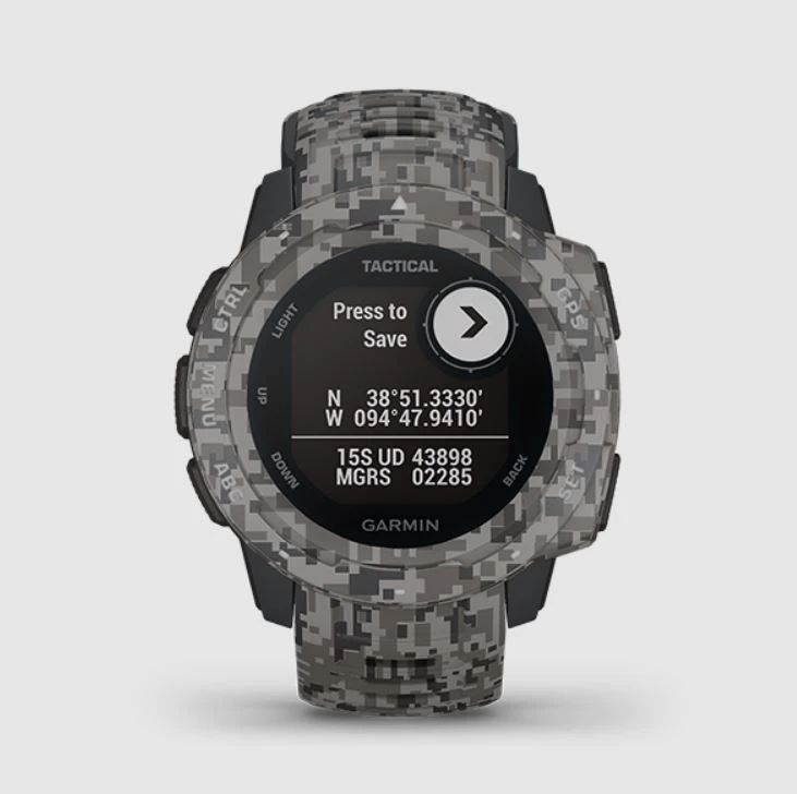 Garmin Instinct Tactical Edition GPS Smart Watch Graphite Camo 11 Garmin Instinct Tactical Edition GPS Smart Watch Graphite Camo - Image 10