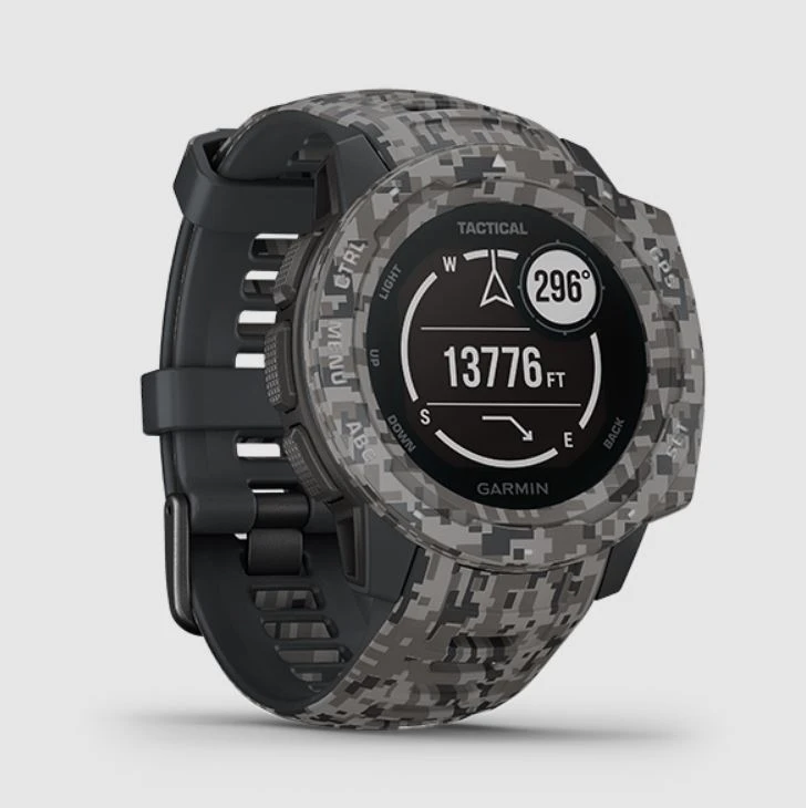 Garmin Instinct Tactical Edition GPS Smart Watch Graphite Camo 9 Garmin Instinct Tactical Edition GPS Smart Watch Graphite Camo - Image 8