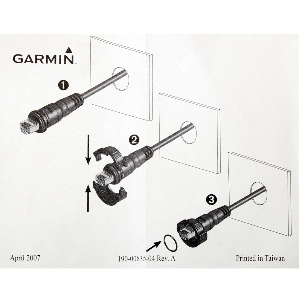 Garmin Threaded Split Connector RJ45 18mm 3 Garmin Threaded Split Connector RJ45 18mm